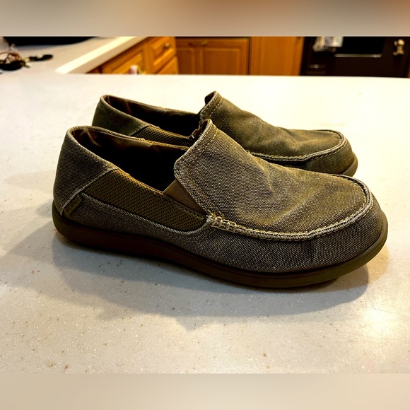 Mens croc canvas boat shoes - Picture 1 of 10